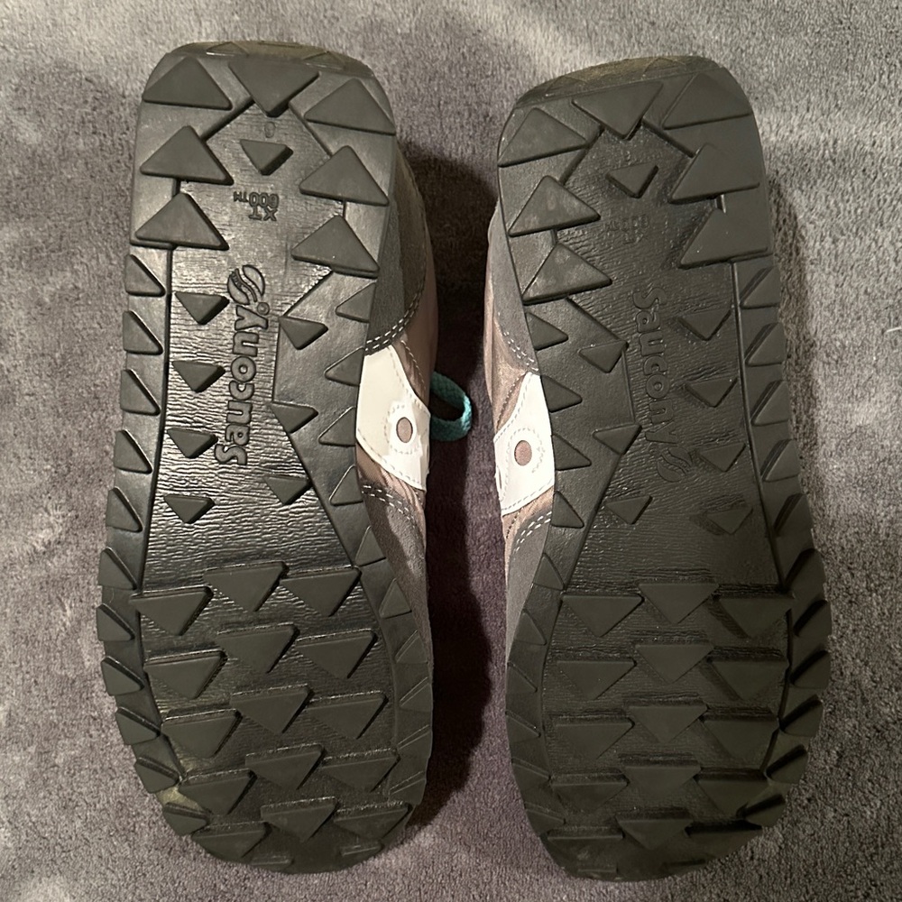 Saucony Women's Gray and Aqua Sneakers - Picture 3 of 3